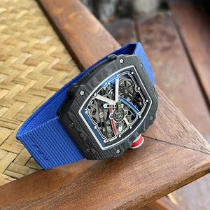 <span class=keywords><strong>น</strong></span>าฬิกาข้อมือผู้ชายคุณภาพสูง หน้าปัดเปลือย รุ่น Rm 67-02 สีดำฝรั่งเศส ขนาด 7.8 มม. <span class=keywords><strong>น</strong></span>้ำหนัก 35 กรัม สายยางยืดสีน้ำเงิน <span class=keywords><strong>น</strong></span>้ำหนักเบา เหมาะสำหรับเล่<span class=keywords><strong>น</strong></span>กีฬา - Product Image 2