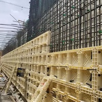 Réutilisé plus de 100 fois en plastique béton coffrage système mur dalle panneau. faisceau, colonne, toit pour la construction