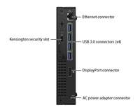 Mini-ordinateur de bureau Barebone Tiny Optiplex 7040 6e génération, propre, sans rayures, grade A, testé et fonctionnel