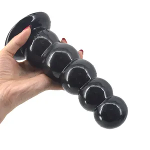 FAAK 5 Perlen Anal Stecker mit saugnapf Dildo Sex Spielzeug für Frauen Männer Butt Plug Sex spielzeug Flexible