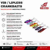 Échantillon Gratuit Leurre de Pêche VIB Coulant en ABS 7cm 16.5g, Appât Artificiel Vibrant pour Toutes les Couches d'Eau, pour Pêche au Bar en Mer et en Lac, Vente en Gros