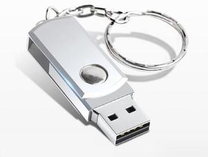 New 8GB 16GB 32GB 128GB công suất kim loại USB 2.0 ổ đĩa flash xoay U đĩa với 32GB được xây dựng trong thẻ nhớ Pendrive - Product Image 3