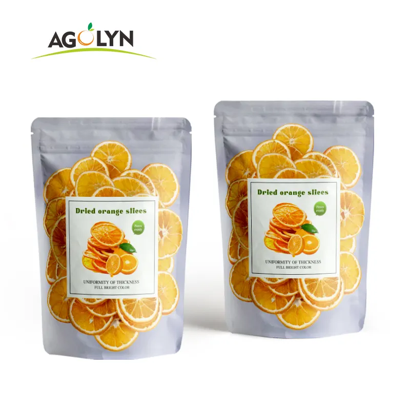 Rebanadas de naranja liofilizadas, suministro de vegetales, servicio de alta calidad