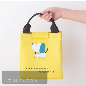 Portable cartoon cooler food child boys tote box kids school lunch bag
