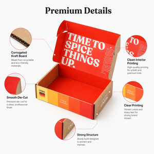 Custom Full Color Printed Corrugated Mailer Boxes Foldable Spice Gift Packaging Box Custom Logo Factory Wholesale Eco-Friendly - Product Image 3