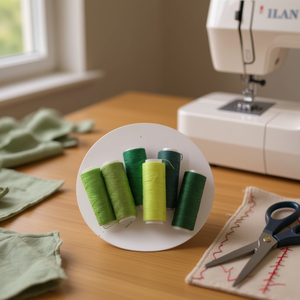 Filo da Cucito Ilan 40S/2 Set da 6 Pezzi Colore Verde per Progetti di Cucito - Product Image 3