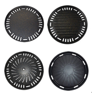 Plaques de <span class=keywords><strong>barbecue</strong></span> antiadhésives <span class=keywords><strong>en</strong></span> aluminium de revêtement de pierre médicale de magasin de <span class=keywords><strong>barbecue</strong></span> coré<span class=keywords><strong>en</strong></span> de 295mm - Product Image 2