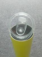 20oz Double Wall Vacuum Cup with Straw Insulated Travel Mug with Lid Stainless Steel Skinny Tumbler