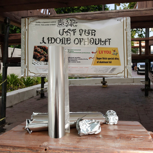 Barbacoa parrilla horno hornear hogar cocina papel de aluminio rollo barbacoa pollo papel envoltorios papel aceite - Product Image 2