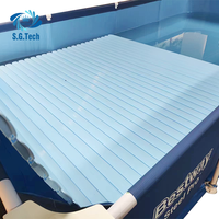 Couronne d'eau Offre Spéciale lattes PC automatiques couverture de piscine accessoires de piscine étanches