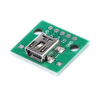 Micro Mini USB a macho 2,0 3,0 conector hembra a 2,54mm DIP PCB convertidor adaptador Breakout Board