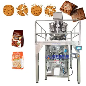 New ATM-S520W Automatic Vertical Bag Dried Fruit Sugar Candy Biscuit Chocolate Mushroom Filling Packaging Packing Machine