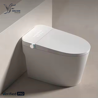 Bidet automatique de luxe 2026 allongé avec commande vocale intelligente, intégration d'applications, bouclier en mousse, siphon en P, siphon en S, sans limite de pression d'eau