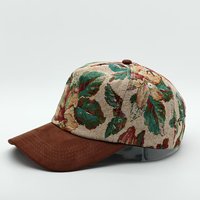 Gorra de Béisbol con Logotipo Personalizado, Diseño Jacquard, Visera de Estilo Vintage con Aspecto de Gamuza, Estructurada, Unisex, Curvada, con Cierre de Velcro
