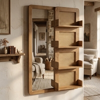 Meuble en bois de style campagnard, accent décoratif pour la maison, 87*36.2*86.36CM, meuble vintage en bois massif pour la décoration du salon