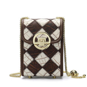 AndoBag Women's Retro Chain <b>Messenger</b> <b>Bags</b> Genuine Leather Simple Shoulder <b>Bag</b> - Product Image 4