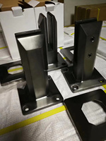 Support de balustrade en verre en acier inoxydable 304 poli miroir, anti-rouille, pour villa, hôtel, terrasse, clôture de piscine