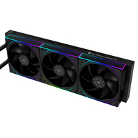 Refroidisseur liquide pour processeur Thermalright Core Matrix 360 VISION ARGB BLACK avec écran LCD IPS de 2 pouces, ventilateurs 2000 RPM pour LGA1700 AM5
