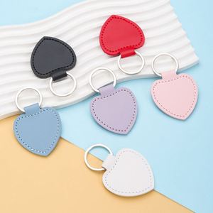 Heart-shaped Couple's Keychain Business Gift <b>Bag</b> Pendant Solid Color <b>Key</b> <b>Ring</b> Holder Gifts for Her - Product Image 1