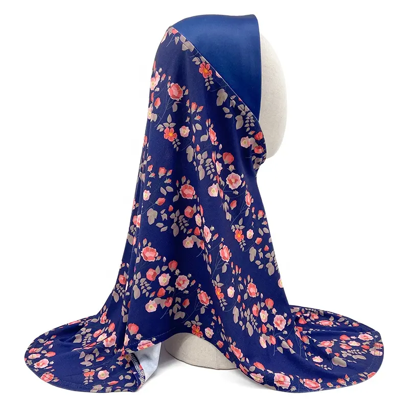 Großhandel gute Qualität benutzer definierte Sarima Druck Blume muslimischen Instant Sarima Hijab Schal für Frauen