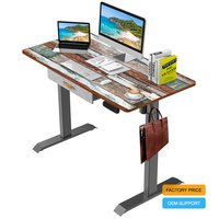 Bureau debout électrique moderne ergonomique réglable en hauteur extensible en métal pour villa, bureau à domicile, poste de travail