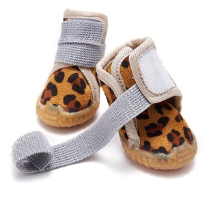 Bottes d'hiver pour chiot, imperméables, antidérapantes, semelle en caoutchouc, faciles à enfiler, doublure en polaire, <span class=keywords><strong>protection</strong></span> des <span class=keywords><strong>pattes</strong></span>, chaudes - Product Image 5