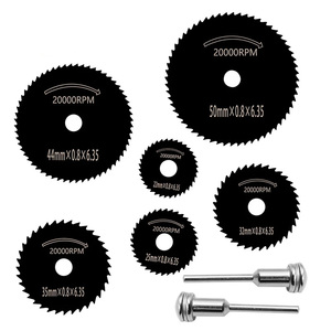 8pcs Mini Circular Saw Blade Set Electric Grinding HSS Cutting Disc Rotary Tool Accessories Plastic Wood Cutting Discs - Product Image 5