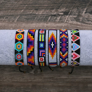 <span class=keywords><strong>Bracelet</strong></span> en perles naturelles pour femmes, design géométrique, petite perle, let arc-en-ciel, <span class=keywords><strong>macramé</strong></span> tissé, motifs avec perles - Product Image 5