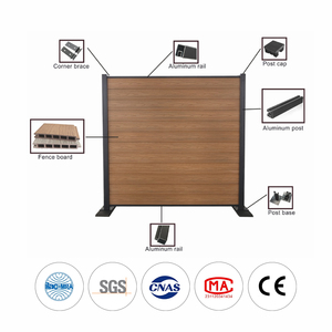 รั้วตกแต่งบ้านสไตล์ยุโรปสำหรับภายนอกอาคาร ผลิตจากวัสดุ <span class=keywords><strong>WPC</strong></span> แบบ Co-Extrusion กันน้ำ กันไฟ กันความชื้น เป็นมิตรกับสิ่งแวดล้อม - Product Image 3