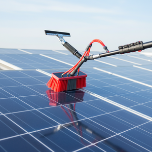 <span class=keywords><strong>Brosse</strong></span> de nettoyage télescopique en alliage d'aluminium <span class=keywords><strong>pour</strong></span> panneaux solaires, alimentée en eau, avec extension de tige robuste et réservoir de solution de savon, disponible en stock OEM - Product Image 6