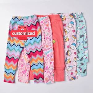 Pantalons longs personnalisés 100% coton pour garçon et fille, motif dessin animé, mode bébé nouveau-né, leggings - Product Image 4