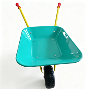 Kids Metal Wheelbarrow Toy Cart Outdoor Garden <b>Trolley</b> Solid Wheel Children Push Cart OEM Custom - Product Image 1