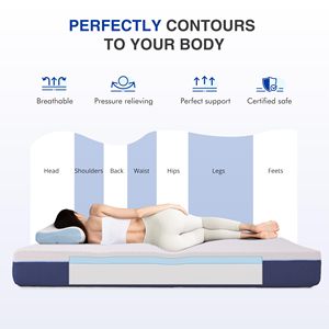Fabricant de <span class=keywords><strong>matelas</strong></span> d'hôtel 5 étoiles lit Queen Size lit enroulable refroidissement <span class=keywords><strong>matelas</strong></span> en mousse à mémoire de forme froide toutes les tailles de lits jumeaux Queen <span class=keywords><strong>pour</strong></span> lit simple - Product Image 3