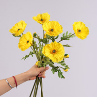Bunga Poppy Buatan EVA Smooth-mouthed, Bunga Poppy Palsu, Dekorasi Rumah, Dekorasi Pernikahan, Buket Lembut, Ornamen Bunga