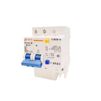 Disjoncteur différentiel (RCBO/RCCB/RCD) 2P 3P 4P 40A 6kA 400V sur rail DIN en plastique pour usage domestique