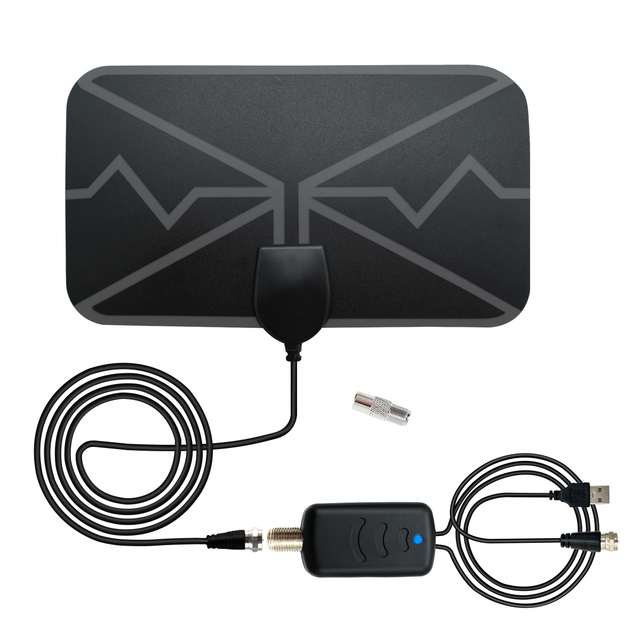 Good Quality Flat HD Digital Indoor Amplified 60 Miles Range TV ISDB ATSC DVB-T DVB-T2 Antenna Tv