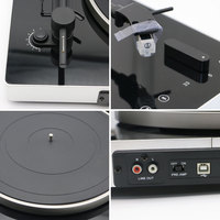 Plateau tournant à dents bleues, 1 pièce, avec transmetteur USB 1200 et lecteur professionnel pour enregistrement dj