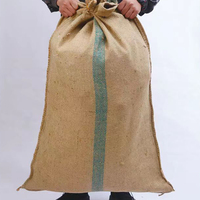 Sac à cordon en jute écologique recyclable pour fèves de cacao et grains de café