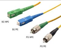 Kabel Patch Fiber Optik SC APC, SC ke SC Simplex G.657.A1 atau A2 Single Mode LSZH 2.0*5.0mm