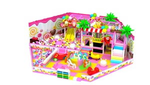 Safe Non-toxic soft kids indoor playground equipment children with <b>trampoline</b> park and ocean theme for resort hotel adventure - Product Image 3