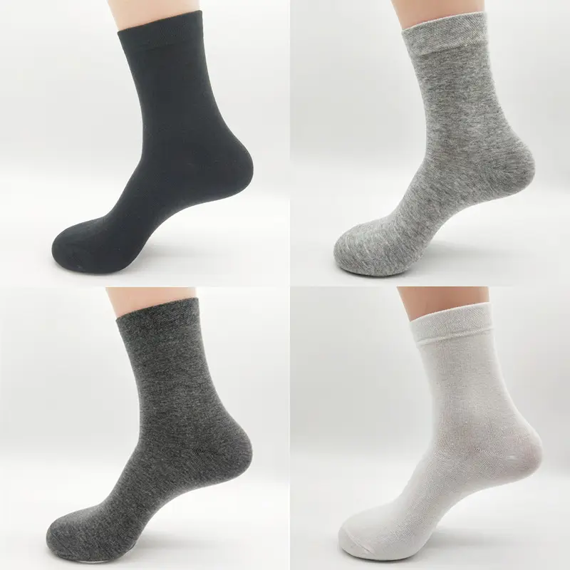 Cmax toptan sıcak satış yeni erkekler çorap yüksek kalite katı renk ekip çorap