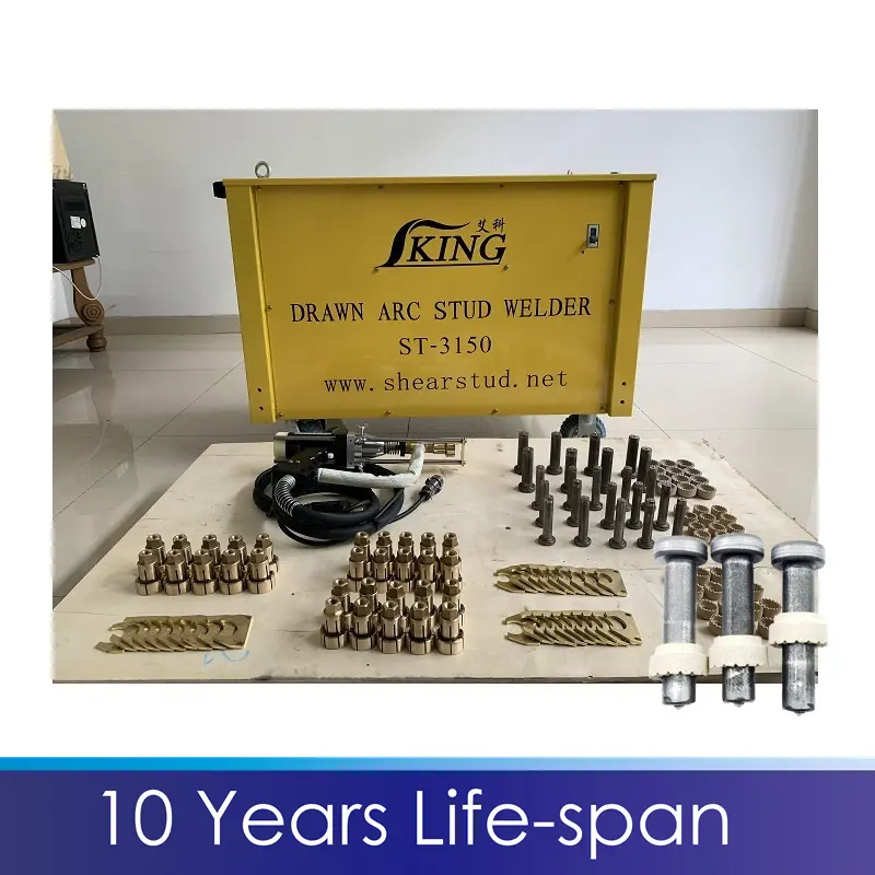 Soldador de máquina de solda, 13mm a 25mm tesoura stud máquina de solda prisioneiro 10 anos vida útil para a estrutura de aço