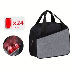 Sac isotherme pour déjeuner personnalisé avec logo, de haute qualité, écologique, réutilisable, imperméable, en tissu Oxford - Product Image 3