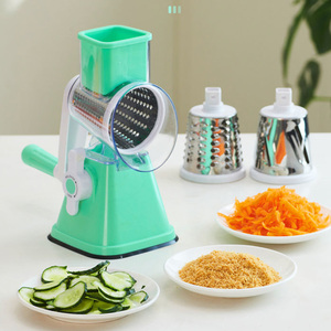 חם מכירה 3 עגול גמול תיבת מגשר ירקות סיבוביים חותך ירקות סיבוביים עם ידית - Product Image 1