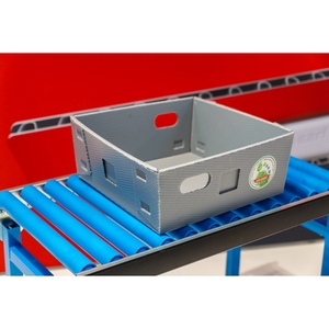 Stapelbox xếp chồng hộp giao thông vận tải khay trọng lượng nhẹ tiết kiệm không gian cho bưu kiện hậu cần thương mại điện tử PP chất liệu Made in Đức - Product Image 1