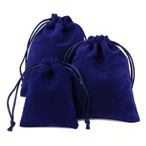 Sac cadeau en velours doux de haute qualité, personnalisé, multicolores, avec cordon de serrage et logo - Product Image 4