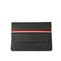 Hot Sell Sac d'ordinateur portable en feutre personnalisé Motif personnalisé avec stockage de câble de données