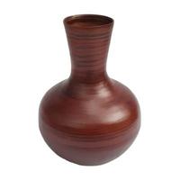 Vase en bambou poli pour arrangements floraux, récipient durable fait à la main, décoration de salon, jardin, maison, écologique, léger