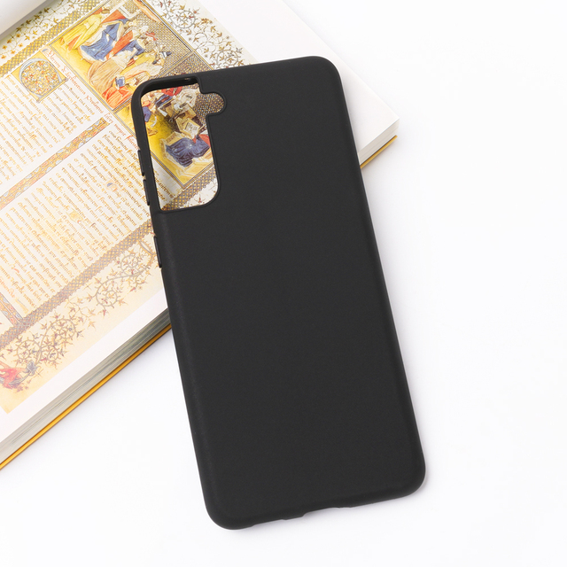 TPU Silicone Matte Mobile Phone Cases for Samsung Galaxy Note 20 A11 A42 S21 Ultra A32 FE A02S A72 A32 Shockproof Black Covers