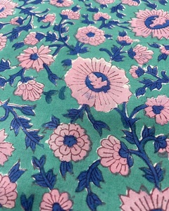 Handmade 100% Organic Cotton Woven Lightweight Soft Printed <b>Block</b> <b>Print</b> Fabric for Boys Running Clothes Dresses Shirts Bags - Product Image 3